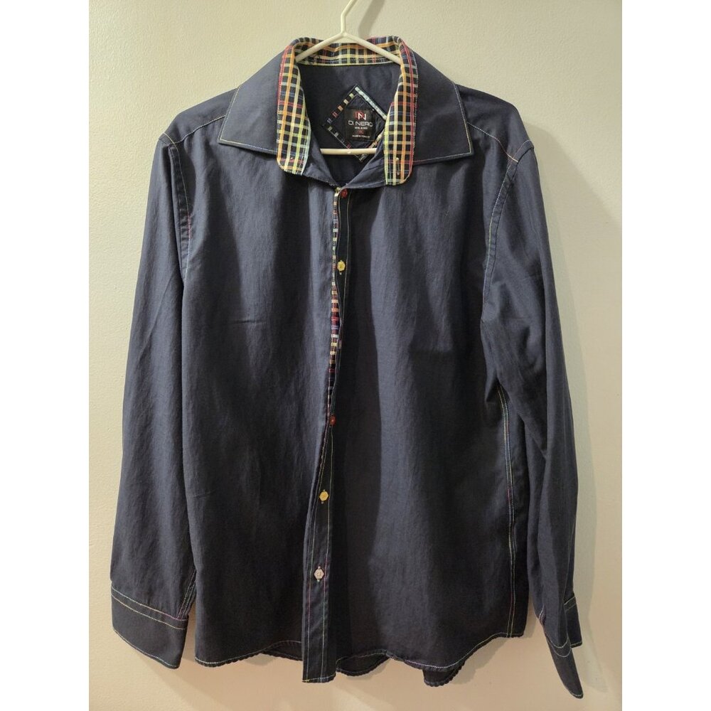 Di Nero Milano Men Long Sleeves Shirt XL Pre-Owned